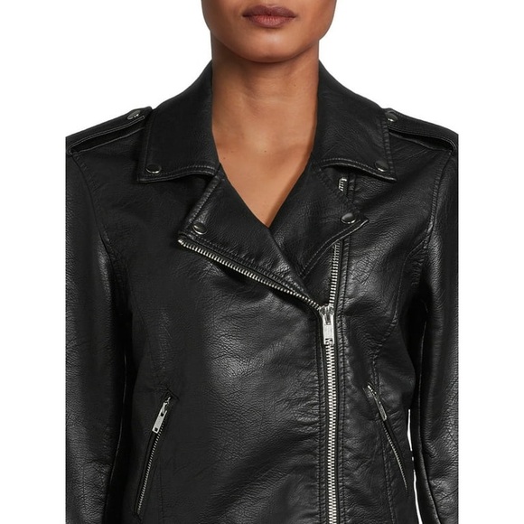 Faux Leather Moto Jacket - Picture 2 of 8